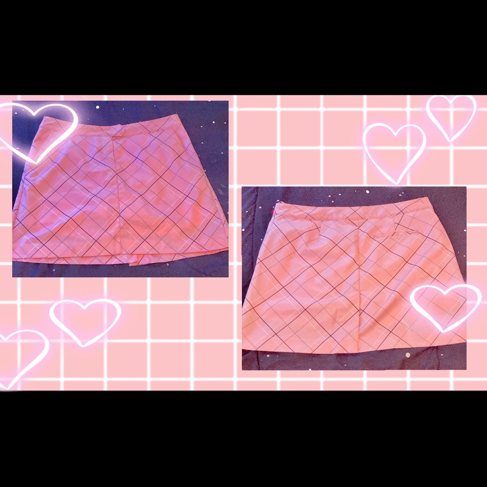 Pink plaid IZOD tennis/golf skirt